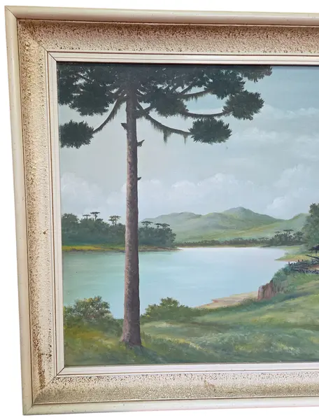 Foto de um(a) Óleo Sobre Tela de Eugênio Schuwaloff (1968), da categoria de Pinturas. Importante registro pictórico do renomado artista de origem russa Eugênio Schuwaloff (1904-1970), datado de 1968. A tela é... Mostrado de uma perspectiva diferente. Vendido no marketplace Trésors.