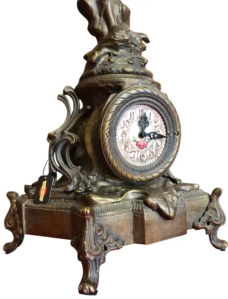 Foto de um(a) Relógio Escultura Feminina em Petit Bronze, da categoria de Relógios de mesa. Mostrado de uma perspectiva diferente. Vendido no marketplace Trésors.