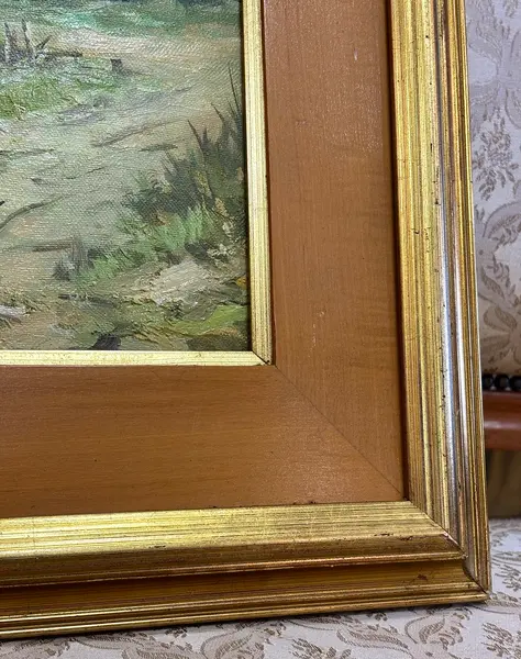 Foto de um(a) Egenolf Theilacker - 1983, da categoria de Pinturas. Óleo sobre tela de 1983 do grande artista Egenolf Theilacker. Mostrado de uma perspectiva diferente. Vendido no marketplace Trésors.