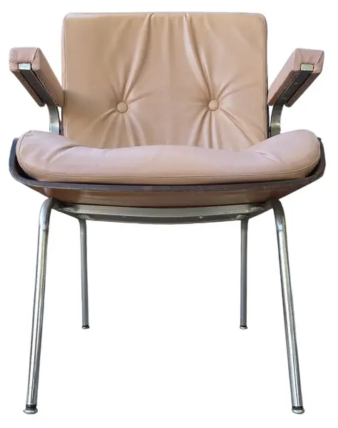 Foto de um(a) Poltrona Móveis Cimo, da categoria de Outras cadeiras . Rara cadeira de escritório fabricada pela Móveis Cimo (Curitiba-PR), o maior nome da história do mobiliário industrial... Mostrado de uma perspectiva diferente. Vendido no marketplace Trésors.