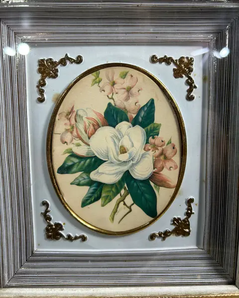 Foto de um(a) Par de Quadros Vintage Gravura Rosas, da categoria de Molduras para quadros. Par de antigos quadros americanos, no estilo Caixa, com gravura de rosas, emolduradas por fantásticos paspatour em trabalho... Mostrado de uma perspectiva diferente. Vendido no marketplace Trésors.