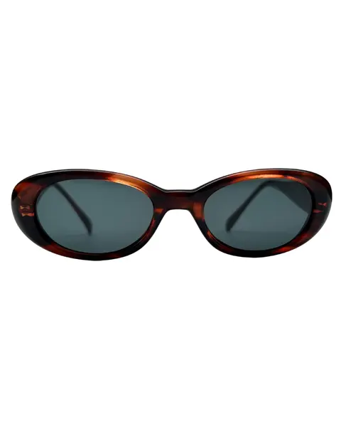Foto de um(a) Óculos Vintage Marie Claire, da categoria de Óculos. Óculos VINTAGE Marie Claire, armação em acetato na cor marrom avermelhado, semi transparência, lentes escuras pretas. Seu... Mostrado de uma perspectiva diferente. Vendido no marketplace Trésors.