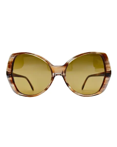 Foto de um(a) Óculos Vintage Novo Marrom, da categoria de Óculos. Óculos VINTAGE, armação em acetato transparência na cor padrão havana, lentes média marrom. Seu modelo característico da... Mostrado de uma perspectiva diferente. Vendido no marketplace Trésors.