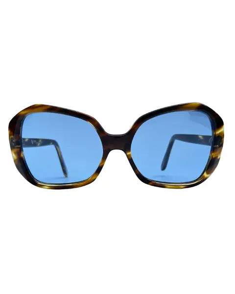 Foto de um(a) Óculos Vintage Novo Montclair Havana, da categoria de Óculos. Óculos VINTAGE Montclair, armação em acetato na cor padrão havana, semi transparência, lentes claras/média azulada. Seu... Mostrado de uma perspectiva diferente. Vendido no marketplace Trésors.