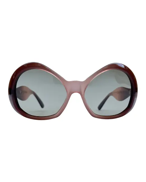 Foto de um(a) Óculos Vintage Novo Montclair Suncat, da categoria de Óculos. Óculos VINTAGE Montclair, modelo Suncat, Selected Frame, armação em acetato nas cores degrade marrom lilás , semi... Mostrado de uma perspectiva diferente. Vendido no marketplace Trésors.