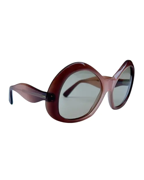 Foto de um(a) Óculos Vintage Novo Montclair Suncat, da categoria de Óculos. Óculos VINTAGE Montclair, modelo Suncat, Selected Frame, armação em acetato nas cores degrade marrom lilás , semi... Mostrado de uma perspectiva diferente. Vendido no marketplace Trésors.