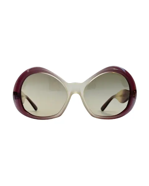 Foto de um(a) Óculos Vintage Novo Montclair Suncat, da categoria de Óculos. Óculos VINTAGE Montclair, modelo Suncat, Selected Frame, armação em acetato nas cores degrade lilás e gelo, semi... Mostrado de uma perspectiva diferente. Vendido no marketplace Trésors.