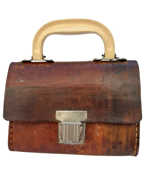 Foto de um(a) Mini Bag Couro Rusty, da categoria de Bolsas. Pequena bolsa de mão em couro vintage. Provavelmente com antiga finalidade de pequena ferramenta, atualmente pode ser usada... Vendido no marketplace Trésors.