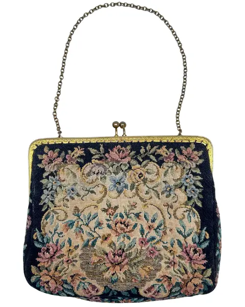 Foto de um(a) Bolsa Gobelin Floral Verweegen & Kok, da categoria de Bolsas. Linda e colecionável bolsa em gobelin, da renomada marca holandesa Verweegen & Kok, uma joalheria e ourivesaria tradicional... Vendido no marketplace Trésors.