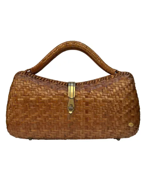 Foto de um(a) Bolsa Vime Vintage, da categoria de Bolsas. * Bolsa vintage em vime, um clássico desde a década de 50 à década de 70. Essas belíssimas bolsas são muito usadas tanto... Vendido no marketplace Trésors.