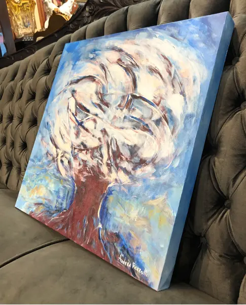 Foto de um(a) Andrea Prezutti - Portais, da categoria de Pinturas. Óleo sobre tela da grande artista paranaense Andrea Prezutti. Sem moldura. Mostrado de uma perspectiva diferente. Vendido no marketplace Trésors.