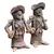 Foto de um(a) Lampião e Maria Bonita - Joel Galdino, da categoria de Escultura. Par de esculturas em barro de Joel Galdino, grande mestre da arte popular brasileira, representando Lampião e Maria Bonita.... Vendido no marketplace Trésors.