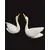Foto de um(a) Par de Cisnes em Porcelana, da categoria de Modelos e estatuetas. Belíssimo par de cisnes em porcelana esmaltação fina de alta qualidade. Na cor branca e detalhes em preto e amarelo. Item... Mostrado de uma perspectiva diferente. Vendido no marketplace Trésors.