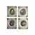 Foto de um(a) Cj 4 Mini Quadros Camafeus, da categoria de Molduras para quadros. Conjunto de 4 belos mini quadros com camafeu de cena galante e damas, confeccionados em metal e moldura em antigas teclas de... Vendido no marketplace Trésors.