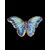 Foto de um(a) Borboleta azul em Porcelana, da categoria de Objetos de parede esculturais. Belíssima borboleta em porcelana, em tons de azul com linda esmaltação, a peça tem como proposta ser pendurada na parede,... Mostrado de uma perspectiva diferente. Vendido no marketplace Trésors.