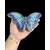 Foto de um(a) Borboleta azul em Porcelana, da categoria de Objetos de parede esculturais. Belíssima borboleta em porcelana, em tons de azul com linda esmaltação, a peça tem como proposta ser pendurada na parede,... Mostrado de uma perspectiva diferente. Vendido no marketplace Trésors.