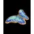 Foto de um(a) Borboleta azul em Porcelana, da categoria de Objetos de parede esculturais. Belíssima borboleta em porcelana, em tons de azul com linda esmaltação, a peça tem como proposta ser pendurada na parede,... Mostrado de uma perspectiva diferente. Vendido no marketplace Trésors.