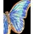 Foto de um(a) Borboleta azul em Porcelana, da categoria de Objetos de parede esculturais. Belíssima borboleta em porcelana, em tons de azul com linda esmaltação, a peça tem como proposta ser pendurada na parede,... Mostrado de uma perspectiva diferente. Vendido no marketplace Trésors.