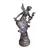 Foto de um(a) Antiga Luminária Escultura Petit Bronze Estilo Art Nouveau - Tulipa em Vidro Acetinado, da categoria de Escultura. Elegância e Arte em uma Peça Única Apresentamos esta magnífica luminária escultura confeccionada em petit bronze, uma peça... Mostrado de uma perspectiva diferente. Vendido no marketplace Trésors.