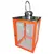 Foto de um(a) Lanterna Decorativa Porta-Velas em Madeira Laranja e Aço Inox, da categoria de Sinalizadores. Adicione um toque de sofisticação e cor ao seu ambiente com esta belíssima Lanterna Decorativa. Unindo a robustez da madeira... Mostrado de uma perspectiva diferente. Vendido no marketplace Trésors.