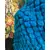 Foto de um(a) Xale Vintage Azul Ciano, da categoria de Casacos. Xale Vintage na cor azul Ciano Lindo trabalho, primorosa execução, provavelmente em técnica antiga de amarração de lã com... Mostrado de uma perspectiva diferente. Vendido no marketplace Trésors.