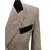 Foto de um(a) Blazer Vintage New York Lã, da categoria de Casacos. Blazer americano em lã tons de cinza, as tramas da lã formam discreto padrão de poás, detalhes veludo preto. Modelagem... Mostrado de uma perspectiva diferente. Vendido no marketplace Trésors.