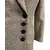Foto de um(a) Blazer Vintage New York Lã, da categoria de Casacos. Blazer americano em lã tons de cinza, as tramas da lã formam discreto padrão de poás, detalhes veludo preto. Modelagem... Mostrado de uma perspectiva diferente. Vendido no marketplace Trésors.