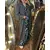 Foto de um(a) Trench Coat Vintage Besouro, da categoria de Casacos. Trench coat vintage, lindíssimo tom levemente metálico em tons esverdeado/azul/lilás, que carinhosamente chamamos de cor... Mostrado de uma perspectiva diferente. Vendido no marketplace Trésors.