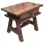 Foto de um(a) Mesa de Cabeceira em Madeira Maciça Antiga com Gaveta e Puxador de Madeira, da categoria de Cabeceiras. Excelente mesa de cabeceira confeccionada integralmente em madeira maciça de alta densidade e com estrutura robusta. Mostrado de uma perspectiva diferente. Vendido no marketplace Trésors.