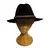 Foto de um(a) Chapéu Fedora Bailey, da categoria de Chapéus. Chapéu Fedora Bailey, americano, em feltro e faixa em couro trançado Cor preto Coroa vincada Cone médio Aba 6cm Banda... Mostrado de uma perspectiva diferente. Vendido no marketplace Trésors.
