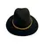 Foto de um(a) Chapéu Fedora Bailey, da categoria de Chapéus. Chapéu Fedora Bailey, americano, em feltro e faixa em couro trançado Cor preto Coroa vincada Cone médio Aba 6cm Banda... Mostrado de uma perspectiva diferente. Vendido no marketplace Trésors.