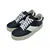 Foto de um(a) Tênis Empório Armani Couro, da categoria de Tênis. sneakers EMPORIO ARMANI X3X158 XN317, italiano, unissex, cabedal em couro preto e detalhes off, solado flatform, cadarços... Mostrado de uma perspectiva diferente. Vendido no marketplace Trésors.