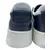 Foto de um(a) Tênis Empório Armani Couro, da categoria de Tênis. sneakers EMPORIO ARMANI X3X158 XN317, italiano, unissex, cabedal em couro preto e detalhes off, solado flatform, cadarços... Mostrado de uma perspectiva diferente. Vendido no marketplace Trésors.
