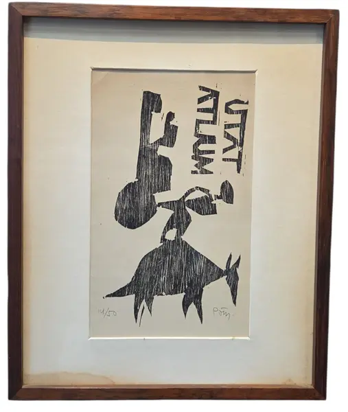 Foto de um(a) Poty Lazzarotto Xilogravura, da categoria de Pinturas. Poty Lazzarotto. Vendido no marketplace Trésors.