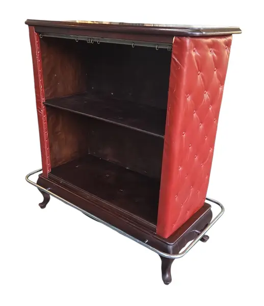 Foto de um(a) Relíquia Anos 60: Bar em Imbuia, Courvin de Época e Piseira de Metal, da categoria de Bares. Uma verdadeira obra de arte para sua casa. Este barzinho exclusivo transporta você diretamente para a sofisticação dos anos... Vendido no marketplace Trésors.