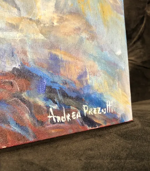 Foto de um(a) Andrea Prezutti - Portais, da categoria de Pinturas. Óleo sobre tela da grande artista paranaense Andrea Prezutti. Sem moldura. Mostrado de uma perspectiva diferente. Vendido no marketplace Trésors.