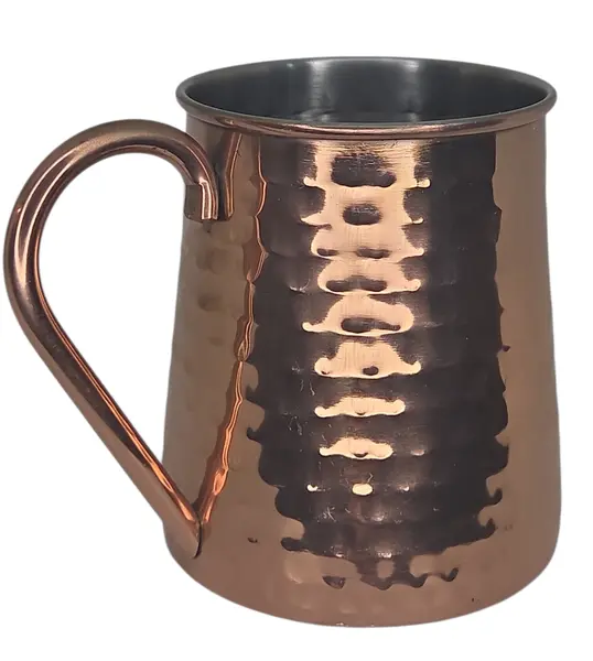 Foto de um(a) Caneca Moscow Mule Threshold - Aço Inox com Acabamento Cobre Martelado, da categoria de Canecas. Desfrute de seus drinks com estilo e a temperatura ideal. Esta caneca da marca Threshold é o acessório indispensável para... Vendido no marketplace Trésors.