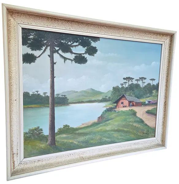 Foto de um(a) Óleo Sobre Tela de Eugênio Schuwaloff (1968), da categoria de Pinturas. Importante registro pictórico do renomado artista de origem russa Eugênio Schuwaloff (1904-1970), datado de 1968. A tela é... Mostrado de uma perspectiva diferente. Vendido no marketplace Trésors.