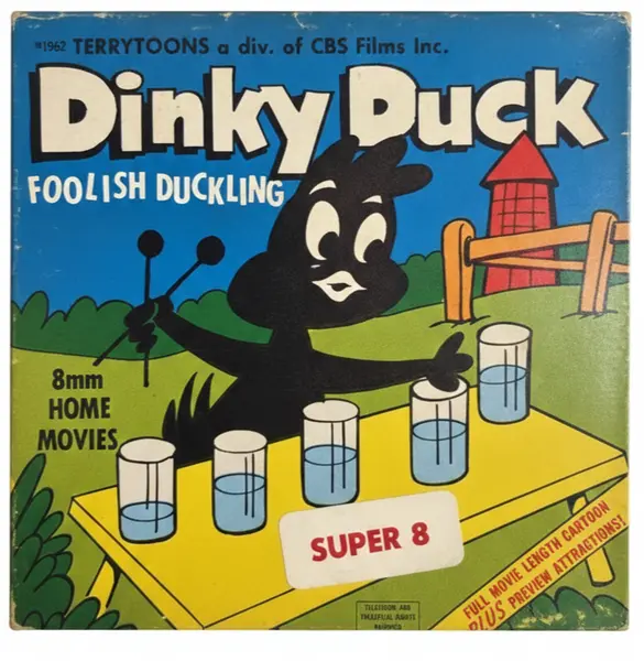 Foto de um(a) Filme Super 8 Dinky Duck, da categoria de Projetores. filmes Super 8 americanos, originais de época, destinados a projeção e coleção. Peças que representam um importante capítulo... Vendido no marketplace Trésors.