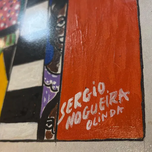 Foto de um(a) Pintura Olinda ASP - Sérgio Nogueira, da categoria de Pinturas. Sérgio Nogueira - Olinda. Acrílica sobre papel. Arte popular brasileira. Mostrado de uma perspectiva diferente. Vendido no marketplace Trésors.