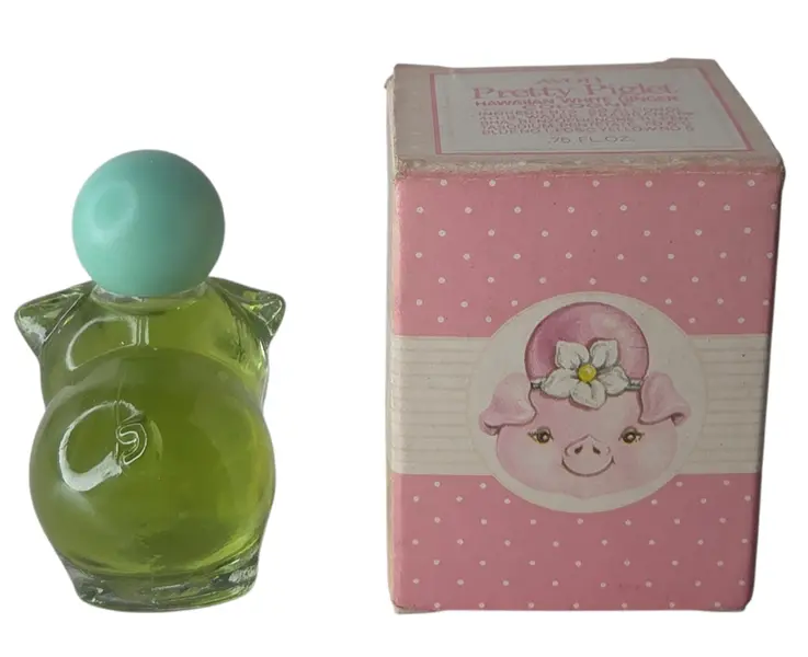 Foto de um(a) Perfume Avon Pretty Piglet Vintage, da categoria de Outros colecionáveis. Perfume Avon Pretty Piglet Colecionável. Mostrado de uma perspectiva diferente. Vendido no marketplace Trésors.