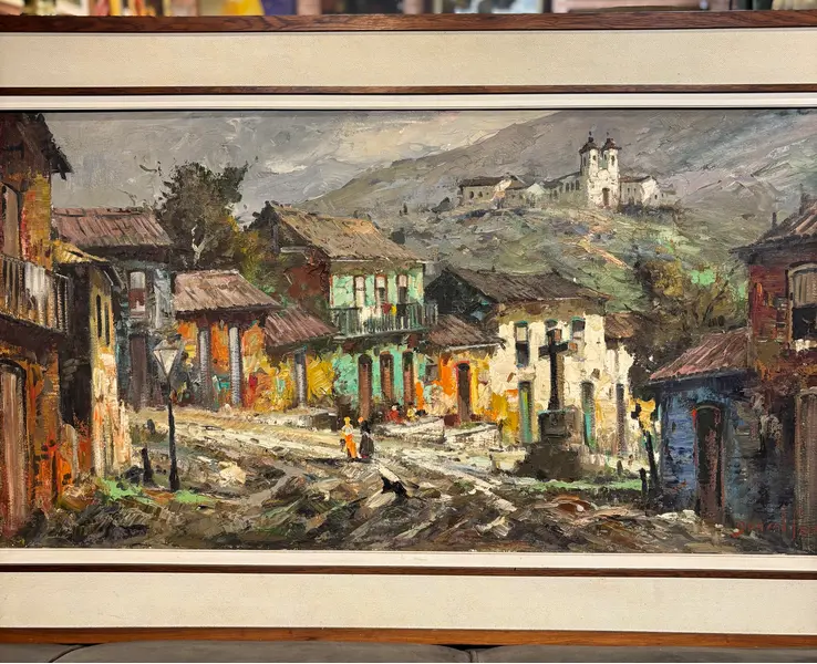 Foto de um(a) Durval Pereira - 1970, da categoria de Pinturas. Durval Pereira - 1970.Incrível óleo sobre tela do grande artista impressionista Durval Pereira, reconhecido mundialmente.... Mostrado de uma perspectiva diferente. Vendido no marketplace Trésors.