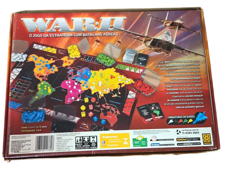 Foto de um(a) War II: O Jogo da Estratégia com Batalhas Aéreas, da categoria de Jogos de tabuleiro. O melhor jogo de estratégia de todos os tempos ganhou uma nova dimensão. Em War II, a guerra não é decidida apenas por... Mostrado de uma perspectiva diferente. Vendido no marketplace Trésors.