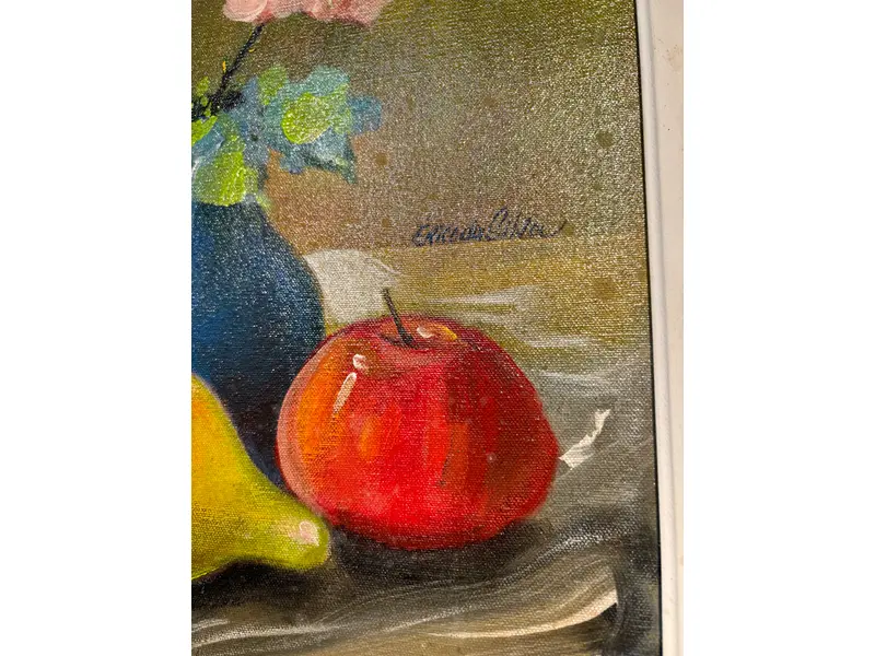 Foto de um(a) Pintura Érico da Silva - 2002, da categoria de Pinturas. Acrílica sobre tela do grande artista paranaense Érico da Silva. Mostrado de uma perspectiva diferente. Vendido no marketplace Trésors.