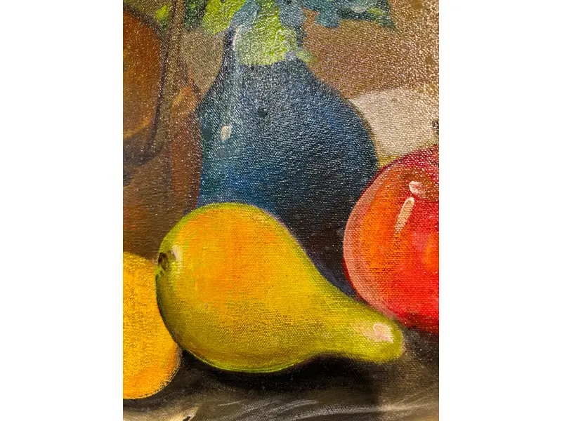 Foto de um(a) Pintura Érico da Silva - 2002, da categoria de Pinturas. Acrílica sobre tela do grande artista paranaense Érico da Silva. Mostrado de uma perspectiva diferente. Vendido no marketplace Trésors.
