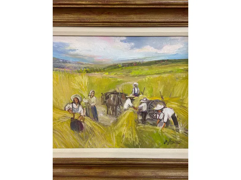 Foto de um(a) Ronaldo Hammes, da categoria de Pinturas. Óleo sobre tela do grande artista paranaense Ronaldo Hammes.Mede 49x58cm. Mostrado de uma perspectiva diferente. Vendido no marketplace Trésors.